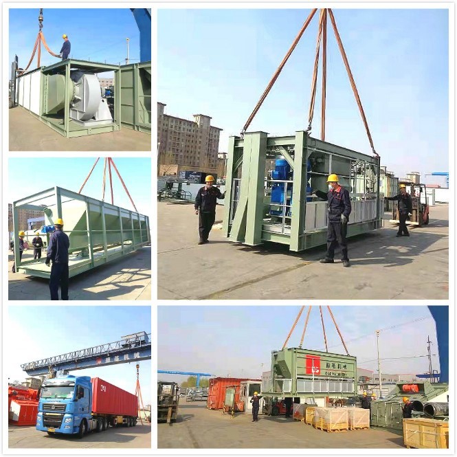 Proses pemuatan di pabrik campuran batch aspal Mesin D&G Afrika