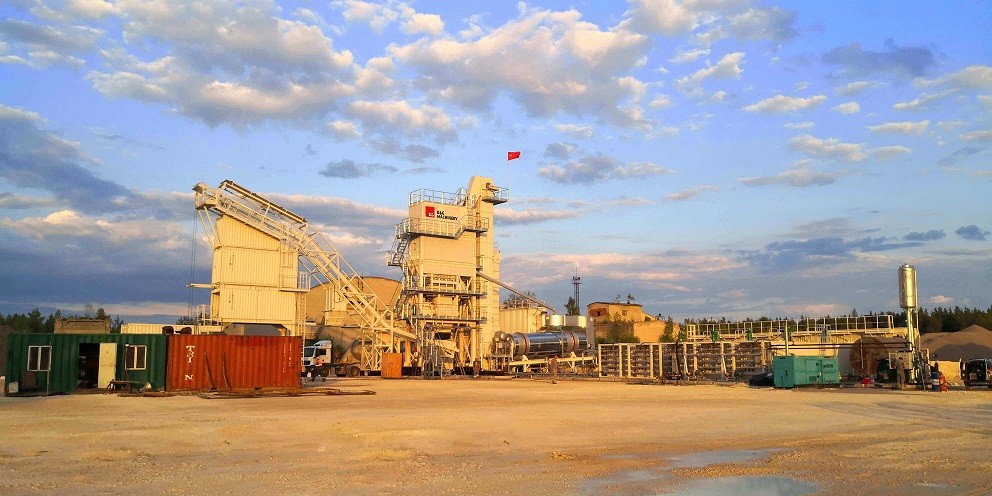 Pabrik campuran aspal DGC2500 Rusia