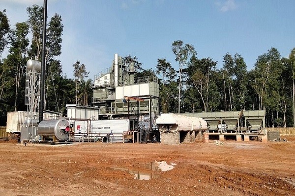 Pabrik pencampuran aspal D&G Primach PM model 160t/jam Liberia