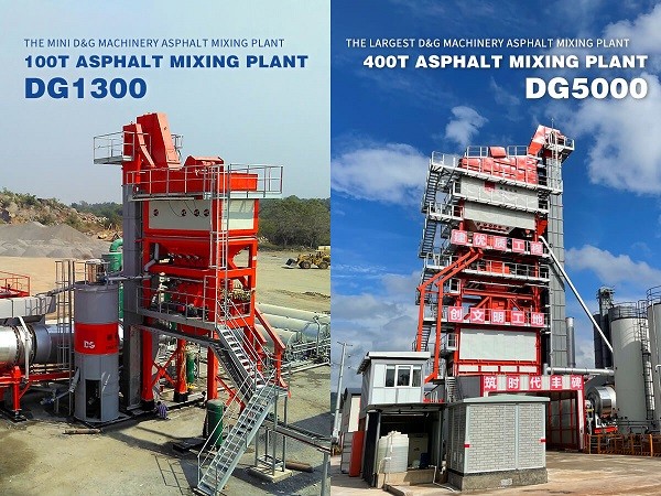Pabrik campuran aspal D&G Machinery DG1300 DG5000