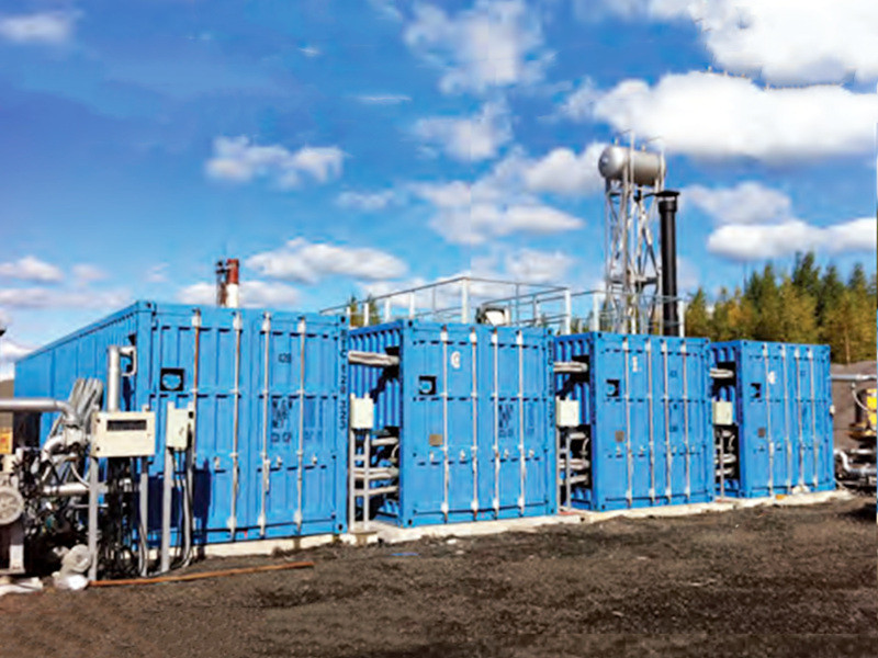 DG compact bitumen storage and heating system
