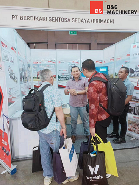 D&G Machinery menerima audiensi di 2023 Mining & Construction Indonesia