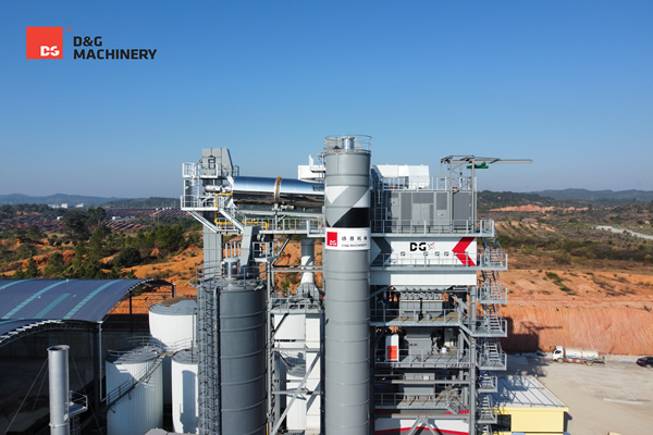 aplikasi pabrik pencampur aspal D&G Machinery