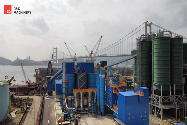 Aplikasi pabrik pencampuran aspal D&G Machinery