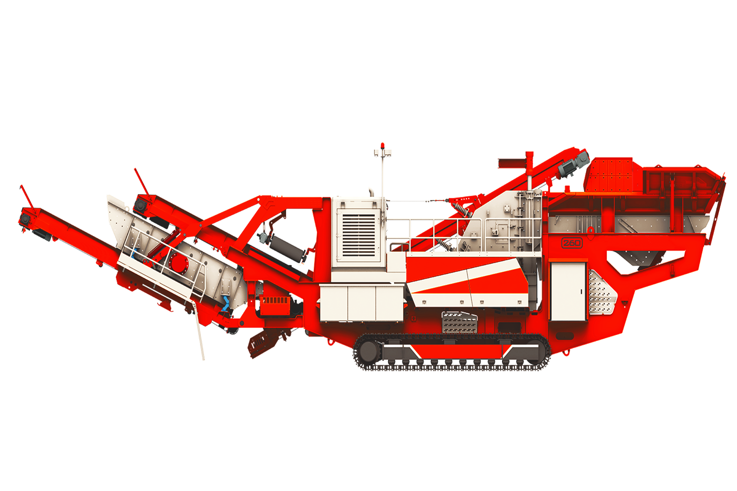 Peralatan Penghancur Dampak Seluler yang Dilacak